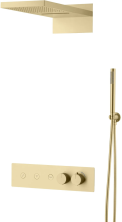 Boheme Душевая система Fusion с термостатом, встраиваемая, матовое золото 131-MG