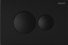 Loranto Кнопка смыва механическая, двойная, черный матовый