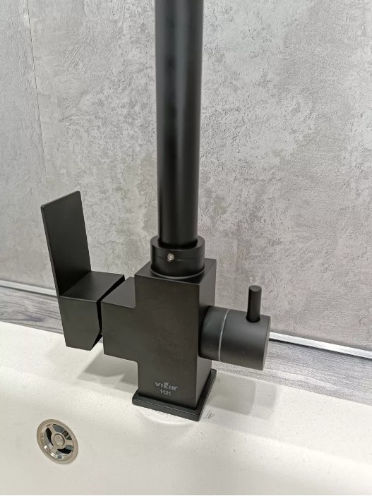 Приобрести смеситель для кухни vieir kitchen 359 мм, с подключением к фильтру, черный v15025(c)