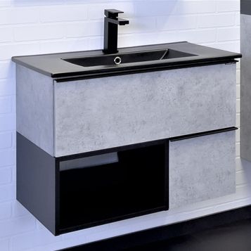 Приобрести сomforty тумба с раковиной франкфурт-75, светлый бетон