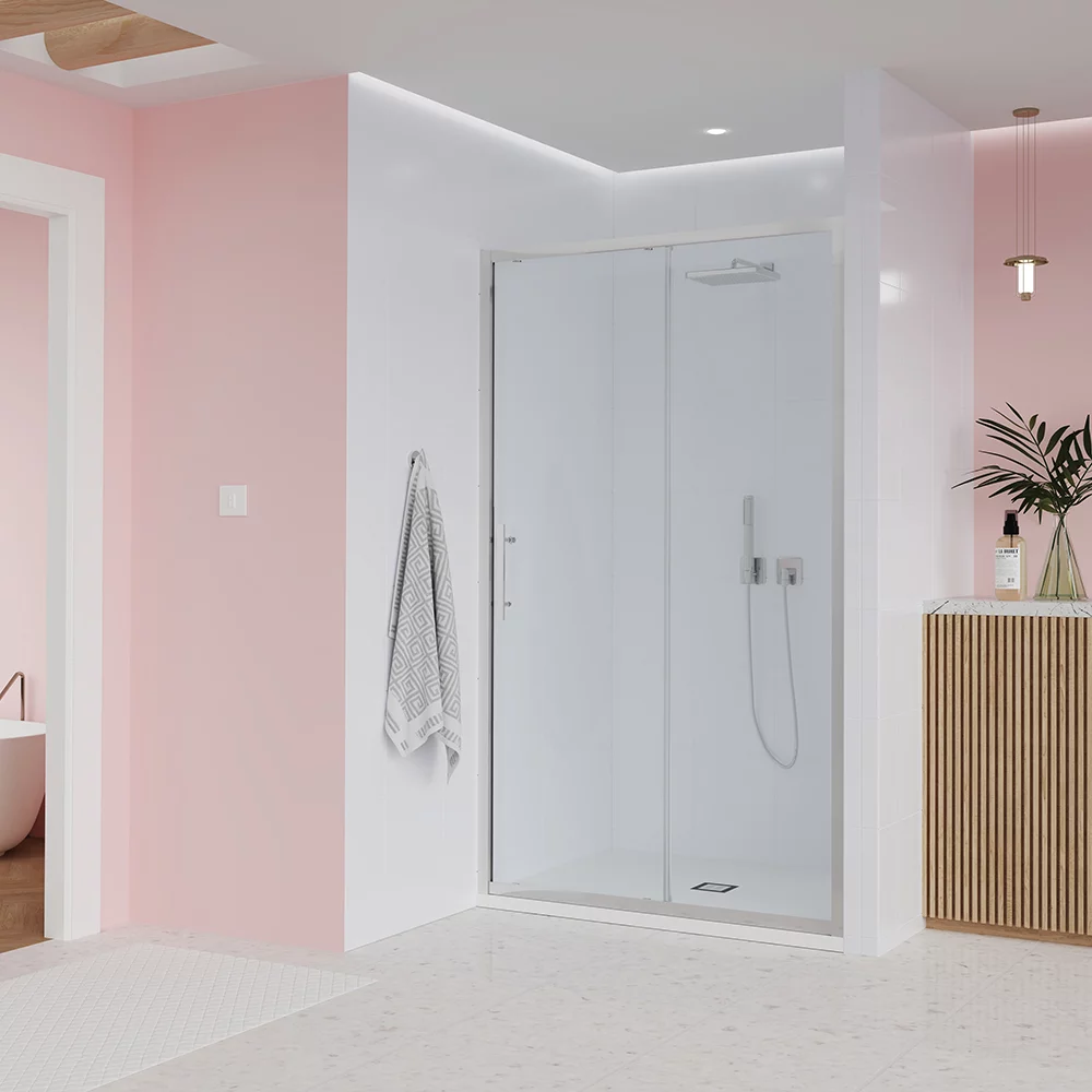 Приобрести veconi душевая дверь evo 120x195 см, хром, прозрачное e1-ch-120-01-c9