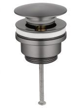 Донный клапан для раковины 1 1/4 WONZON & WOGHAND, Темный графит (WW-88SS07-BGM)