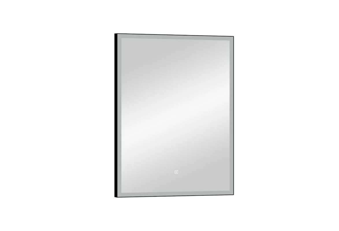 Приобрести continent зеркало с подсветкой frame black 60х80 см, черное