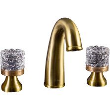 Boheme Смеситель для раковины Crystal, бронза\кристаллы 317-CRST