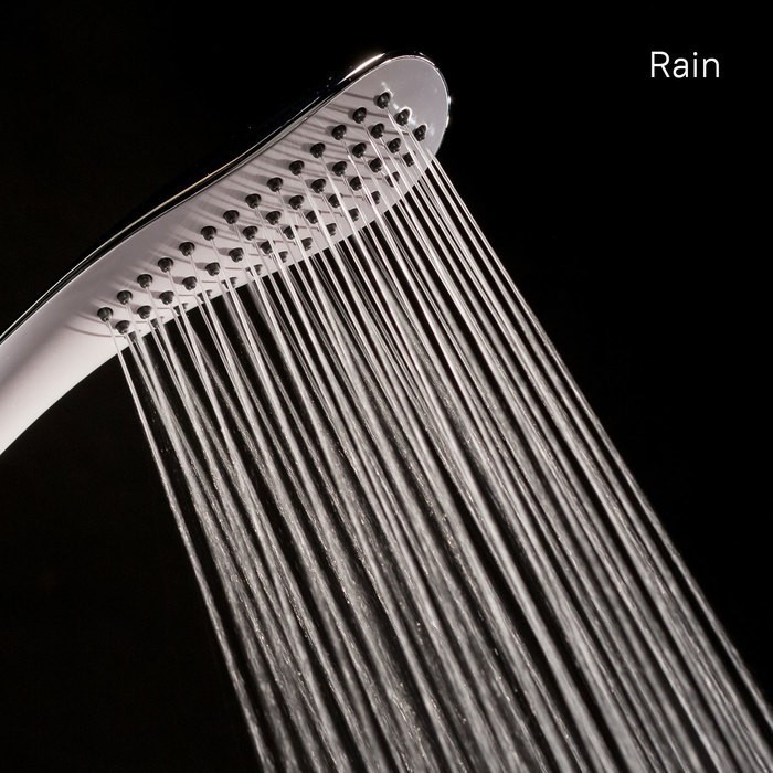 Приобрести iddis душевая лейка 1f 020, 246,4мм, однорежимная, белая\хром 0201f00i18