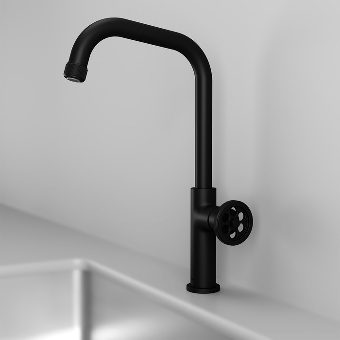 Приобрести iddis смеситель для кухни grange 374мм, черный grabl00i05