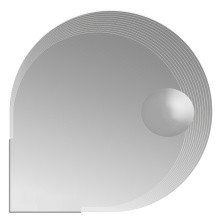 CEZARES Зеркало 90х90 см, с увиличением и LED подсветкой 45012