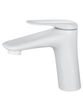 Смеситель для раковины WONZON & WOGHAND Elbe, Белый матовый (WW-A41222-MW)