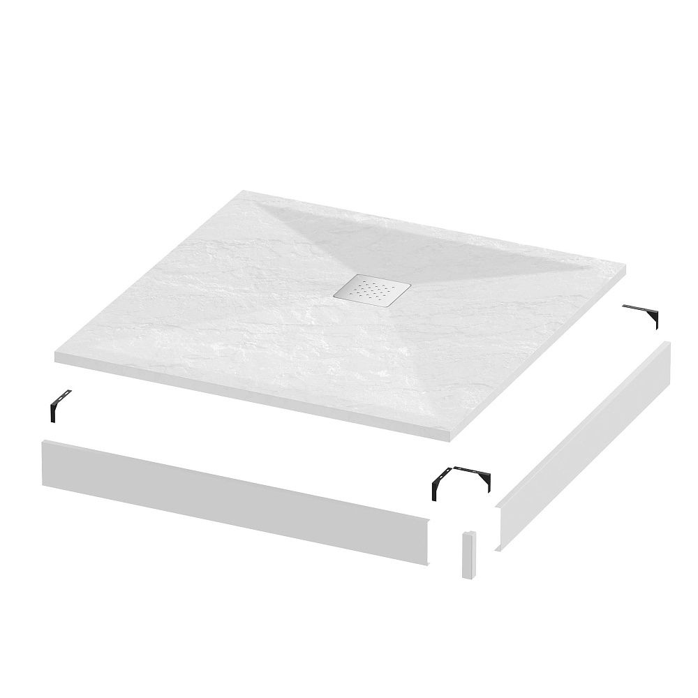 Приобрести grossman каменный душевой поддон strong 90x90 см, белый gr-s19090q