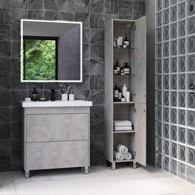 Приобрести briz тумба напольная ricci concrete 70 см, светло серый, т8-70