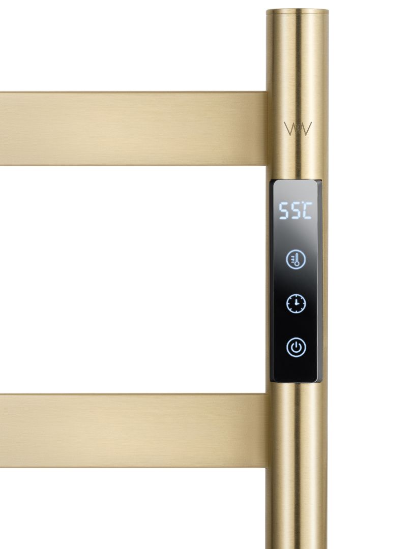 Приобрести полотенцесушитель электрический напольный wonzon & woghand essen, брашированное золото (ww-a406-bg)