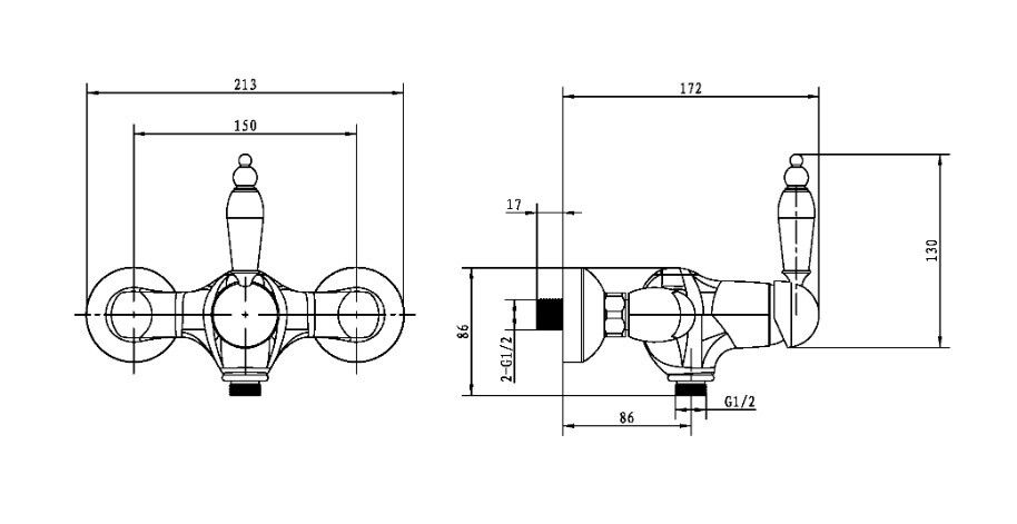 Приобрести boheme смеситель для душа brillante, хром 344