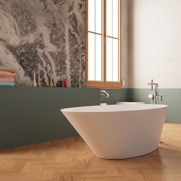 Приобрести frank акриловая ванна f6106 white,178х85 см, отдельностоящая