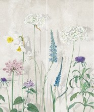 Панно настенное Gracia Ceramica Liberty grey panno 01 500x600 из 2 -х частей, многоцветный, 1-й сорт 