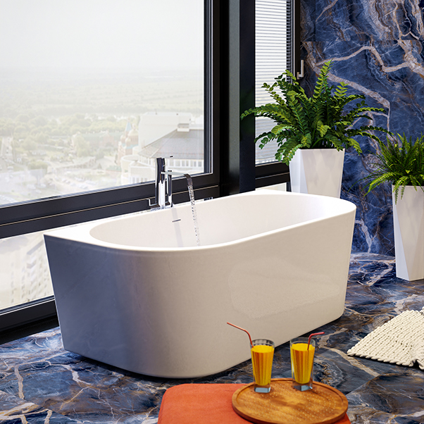 Приобрести mirsant ванна акриловая sole sigma 170*80 см, белая, с щелевым переливом ут000067257