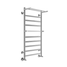 Terminus Полотенцесушитель Хендрикс П10 50х100 см, с двумя полками, водяной, хром