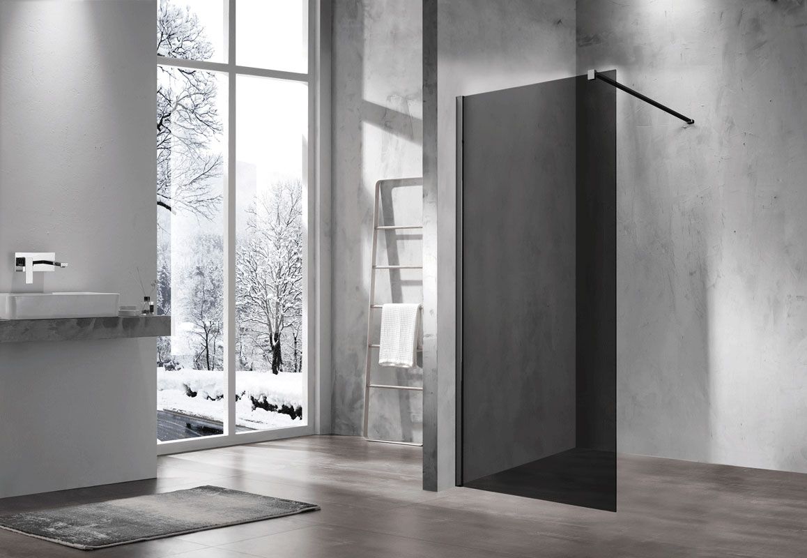 Приобрести vincea душевая перегородка walk-in 80 см, тонированное, черная vsw-1h800cgb