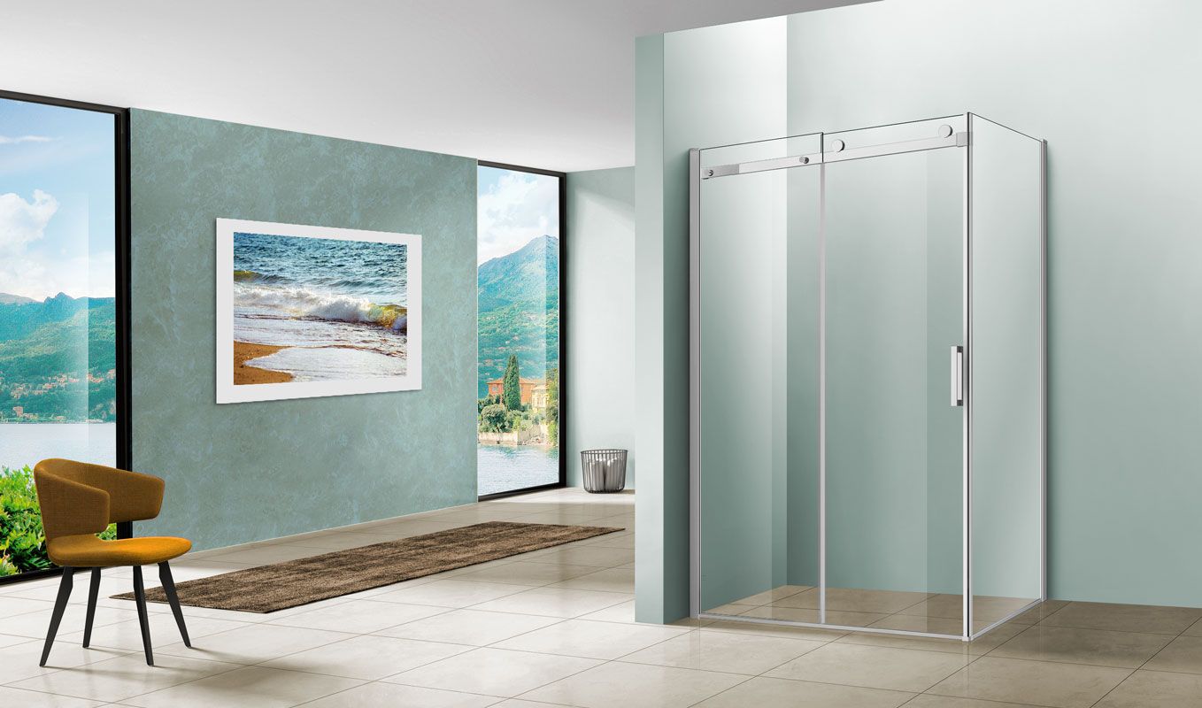 Приобрести vincea душевое ограждение como 100х140 см, прозрачное, хром vsr-1c1014cl