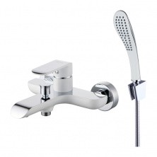 IDDIS Смеситель для ванны Calipso 212мм, белый\хром CALSB00i02