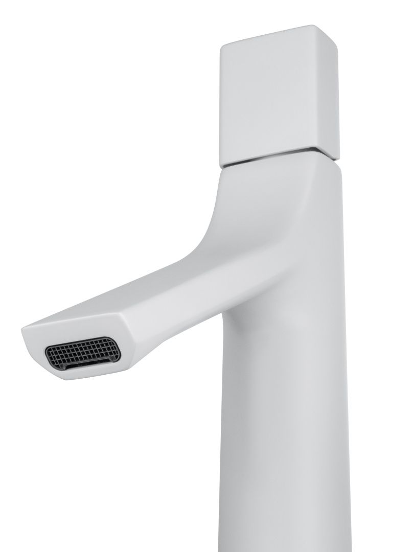 Приобрести смеситель для раковины высокий wonzon & woghand the one, белый матовый (ww-h1011-mw)