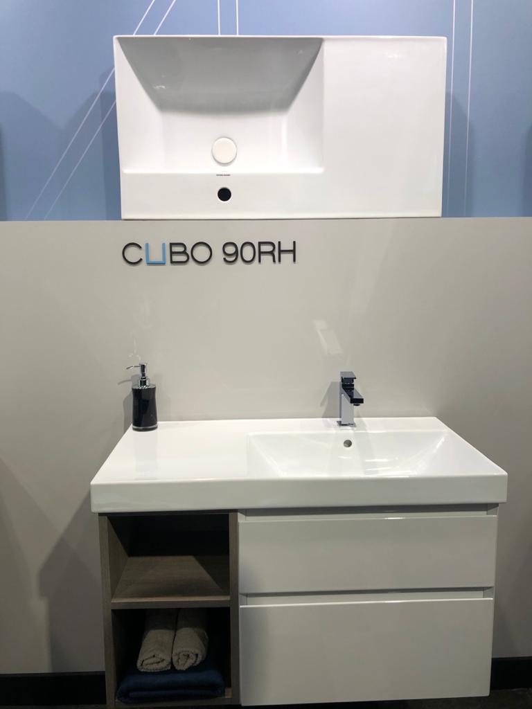 Приобрести тумба подвесная с раковиной kerama marazzi cubo 90 см, белый+ментс l\r