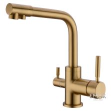 Emar Смеситель для кухни, золото ECB - 3003N PVD Golden