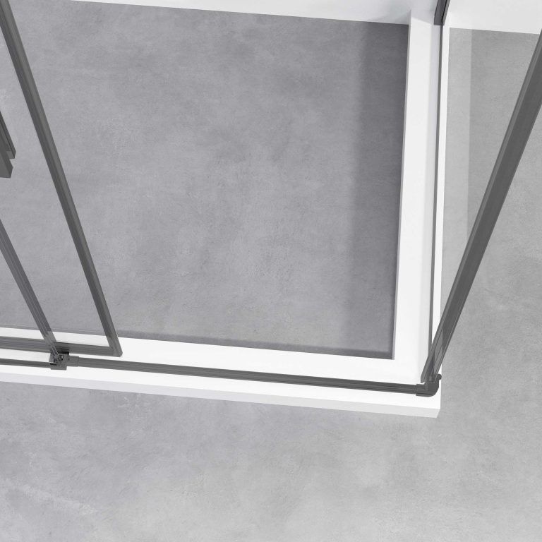 Приобрести vincea душевое ограждение slim-n 90х90 см, прозрачное, оружейная сталь vss-4sn900clgm