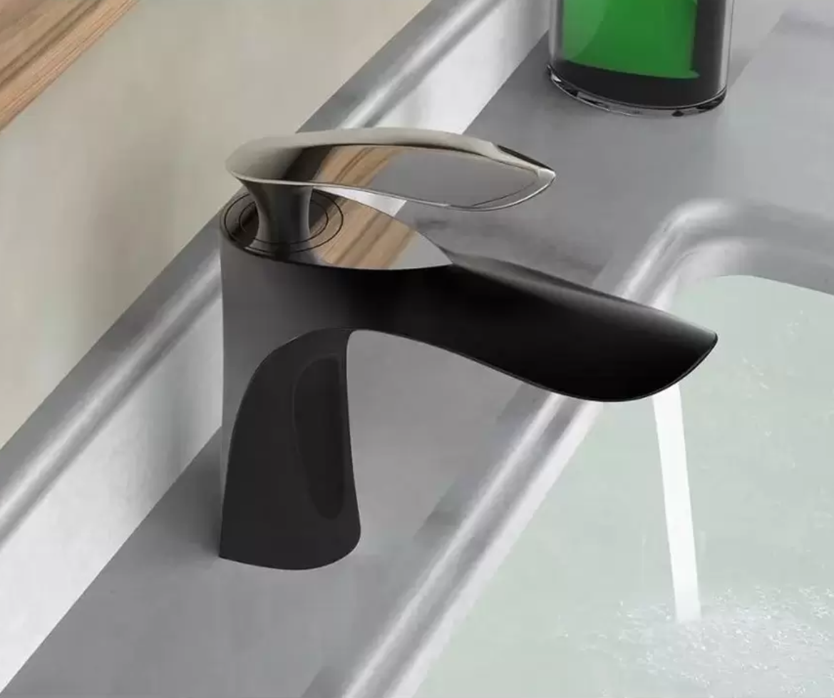 Приобрести grocenberg смеситель для раковины, черный\хром gb2001bc