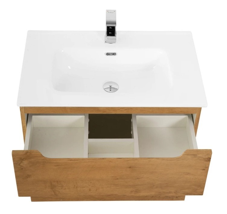 Приобрести тумба подвесная с раковиной belbagno etna-600-2c-so-rn-p 60 см, rovere nature