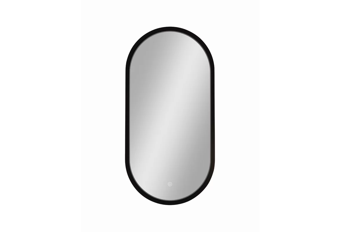 Приобрести continent зеркало с подсветкой delia black 40х80 см, черное