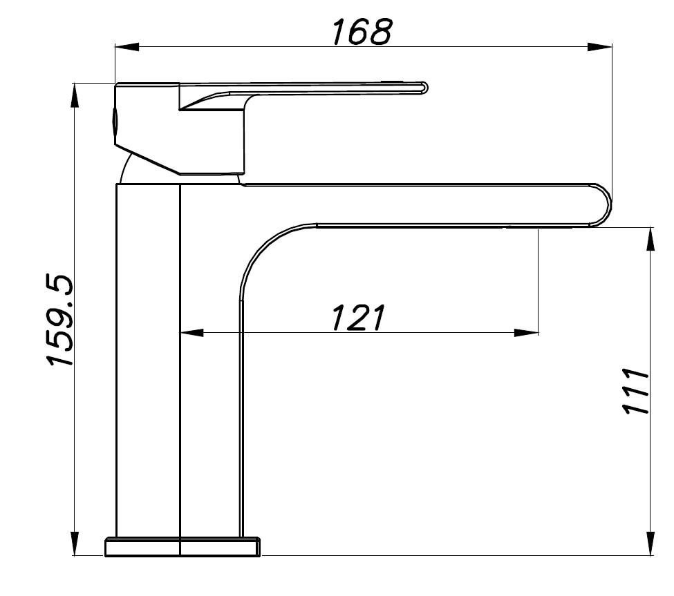 Приобрести смеситель для раковины azario delano, 159,5 мм, хром az-15844521