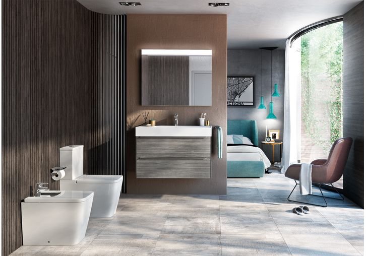 Приобрести биде напольное roca inspira square 56 см, 7.3575.3.700.0