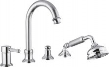 CEZARES Смеситель на борт ванны OLIMP, 4 отверстия, хром OLIMP-BVDM-01-L