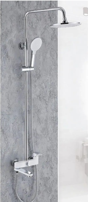 Приобрести душевая система vieir ergo 1550 мм, белый\хром v043562f