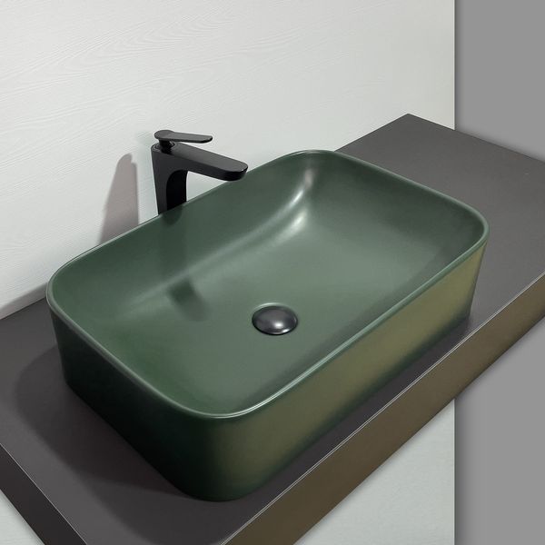 Приобрести comforty раковина 78575mdg-60 60х41 см, темно-зеленая матовая