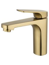 Смеситель для раковины WONZON & WOGHAND, Брашированное золото (WW-A40492-BG)