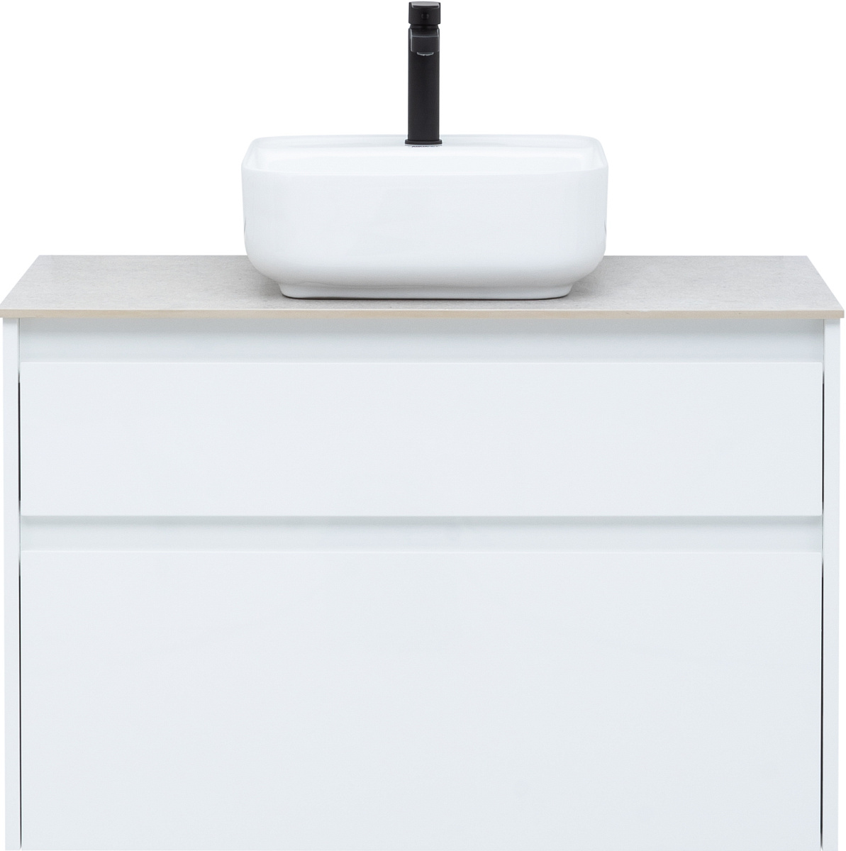 Приобрести aquanet тумба со столешницей nova lite 90 см, белая (2 ящика)