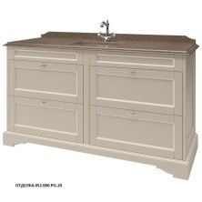 Caprigo Тумба с раковиной GREENWICH 160 см, бежевая, эмаль