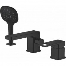 HAIBA Смеситель на борт ванны, 3 -отверстия, черный матовый HB80615-7