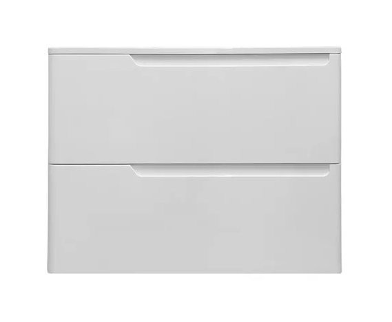 Приобрести estet тумба подвесная с раковиной kare luxe 80 см (2 ящика), белая фр-00005715