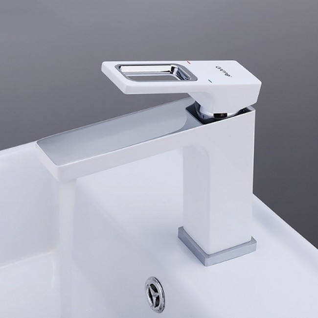 Приобрести gappo смеситель для раковины g1017-8, белый\хром 94949