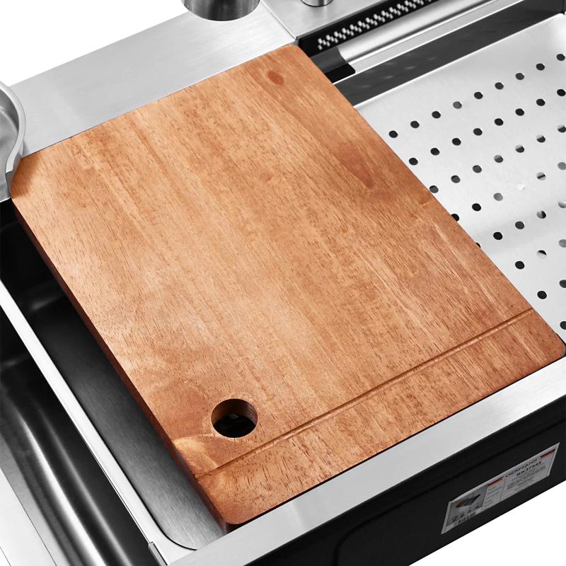 Приобрести gerhans кухонная мойка 75х45 см, функциональная, сатин