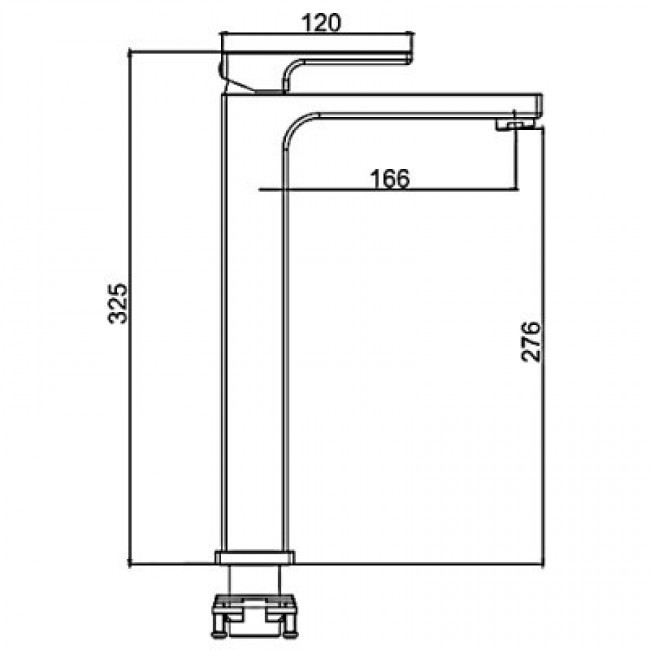 Приобрести gappo смеситель для раковины g1018-2, высокий, хром 32909
