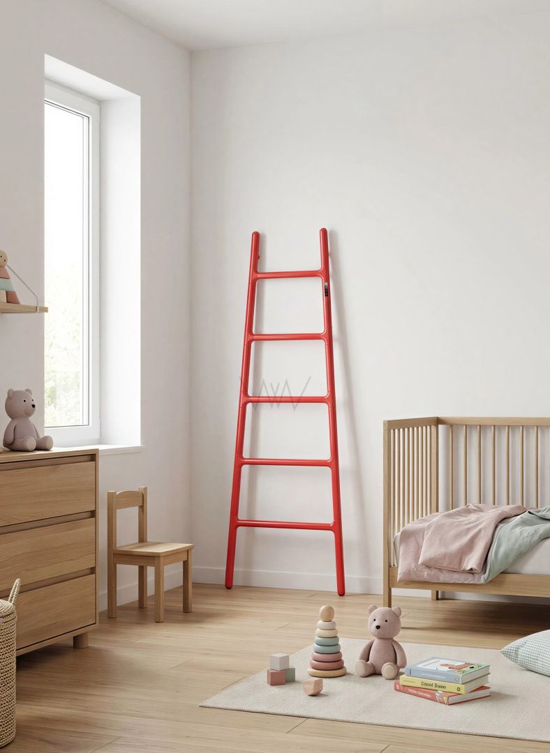 Приобрести полотенцесушитель-лесенка напольный wonzon & woghand rotenburg, красный глянцевый (ww-pr207-cgr)