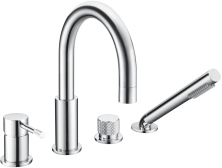 Boheme Смеситель для ванной Uno, врезной, хром 460-CR