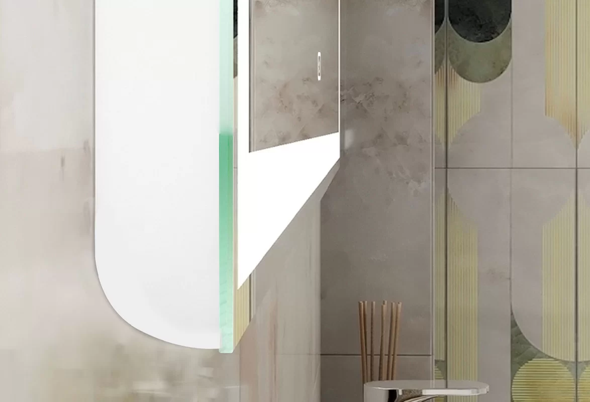 Приобрести continent зеркало с подсветкой mercury 100х70 см, белое