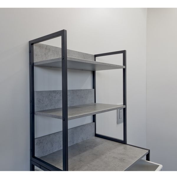 Приобрести сomforty полка над стиральной машиной порто - 65, бетон светлый