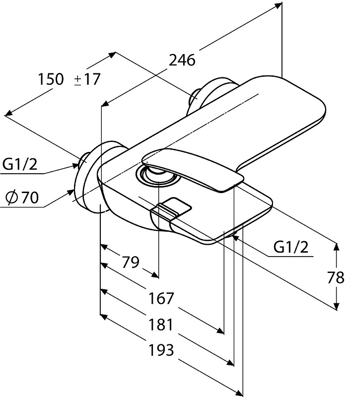 Приобрести kludi смеситель для ванны balance, 246мм, черный матовый/хром 524458775