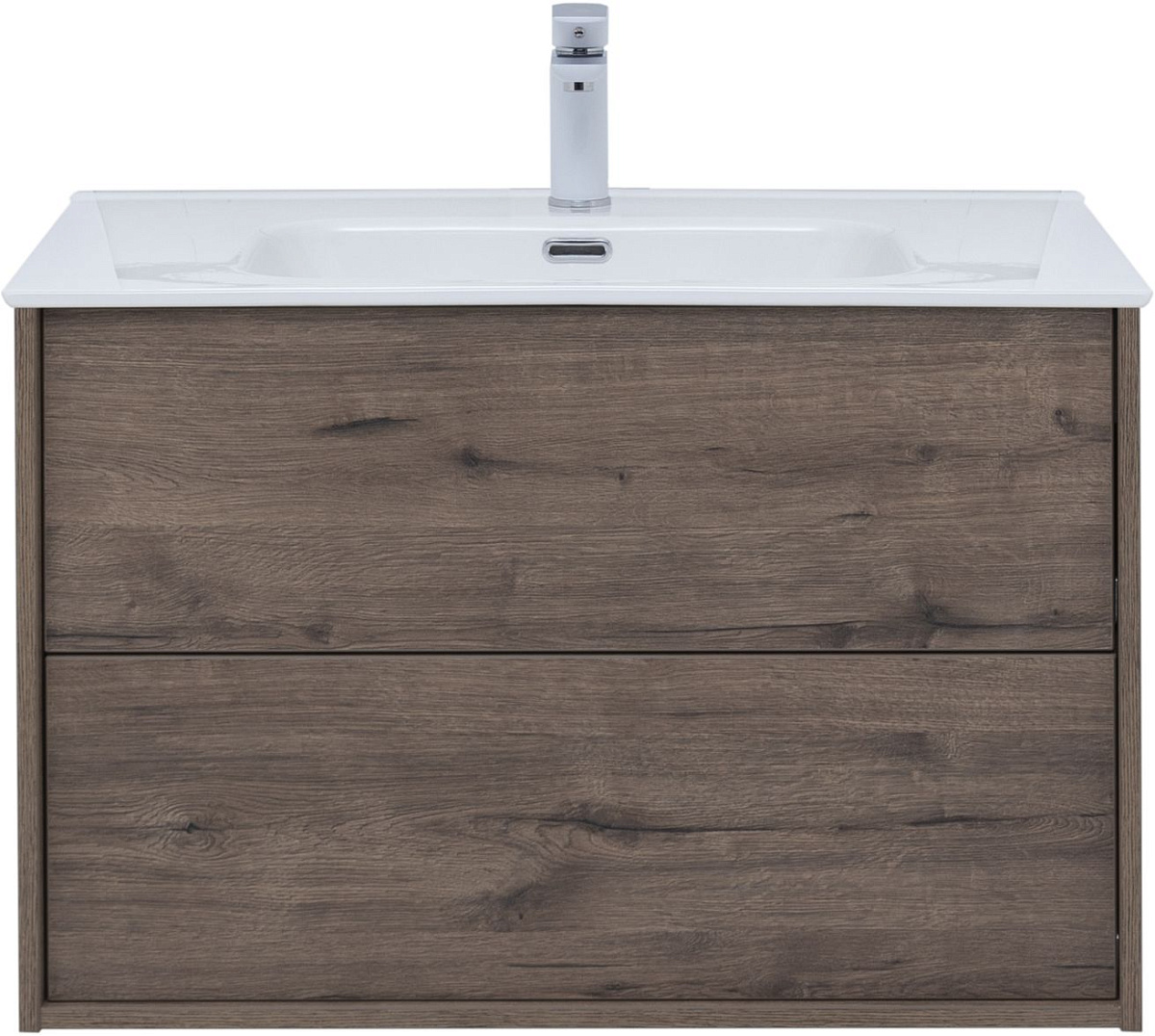Приобрести aquanet тумба с раковиной lino 80 см, дуб веллингтон