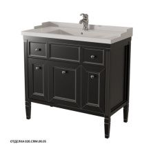 Caprigo Тумба с раковиной ALBION 90 см, черная, эмаль